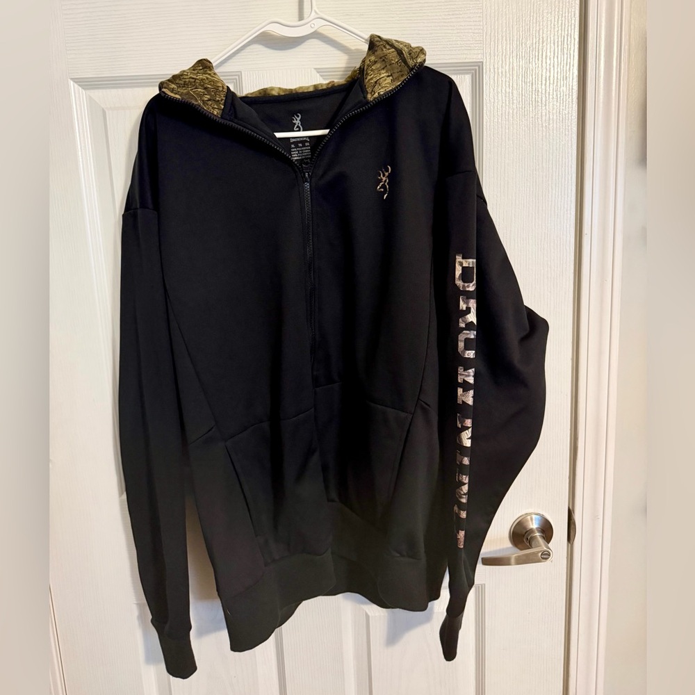 Browning black & camo zip-up jacket